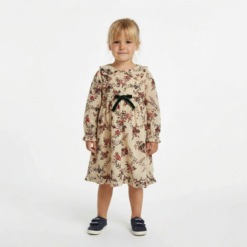 EMILE & IDA - ROBE - BEIGE - 24 MOIS