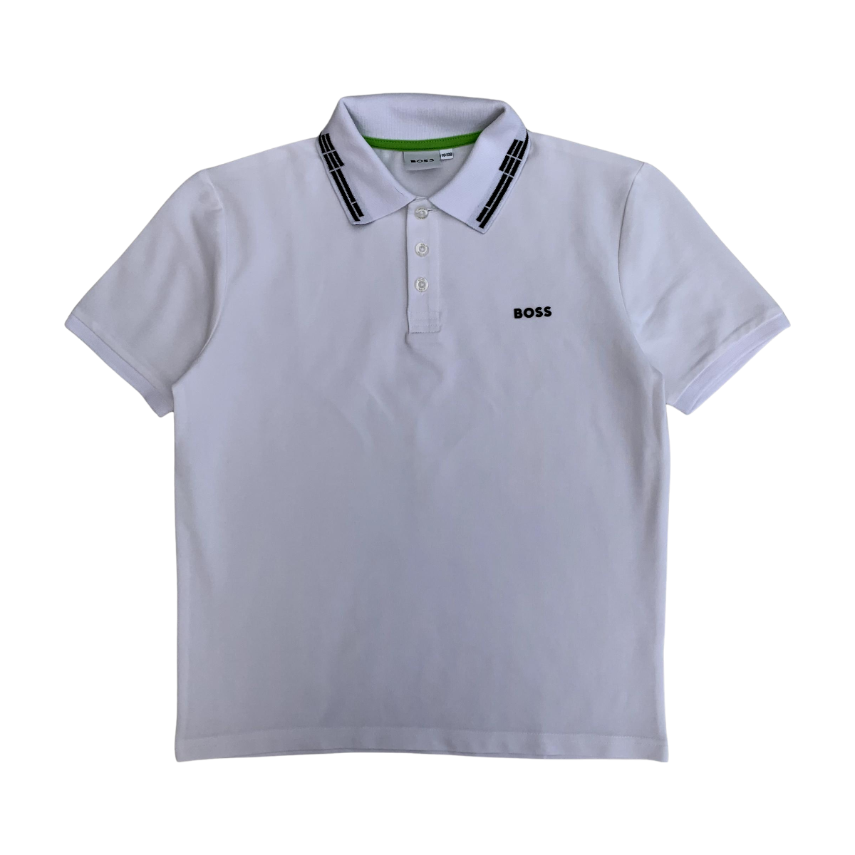 HUGO BOSS - POLO - BLANC - 10 ANS