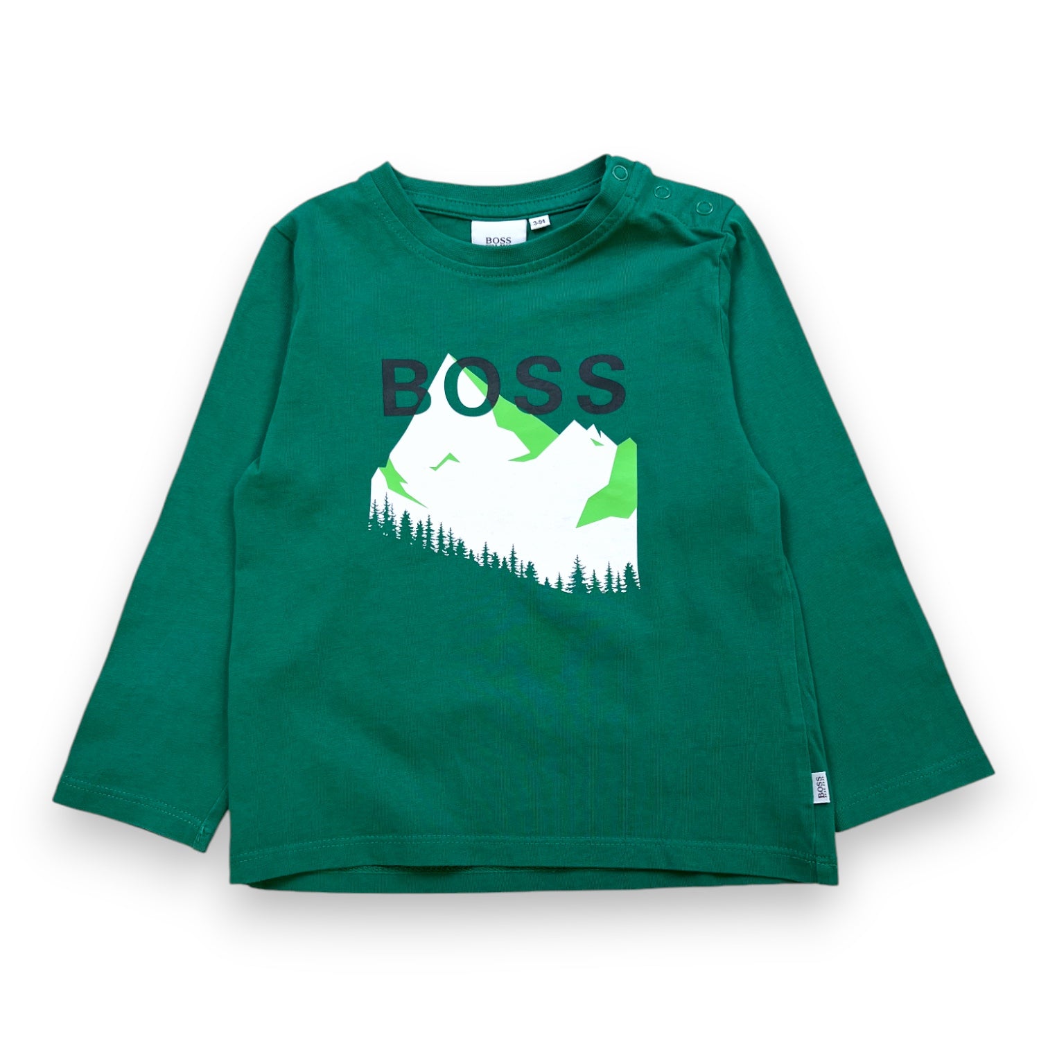 HUGO BOSS - T-SHIRT - GREEN - 3 YEARS