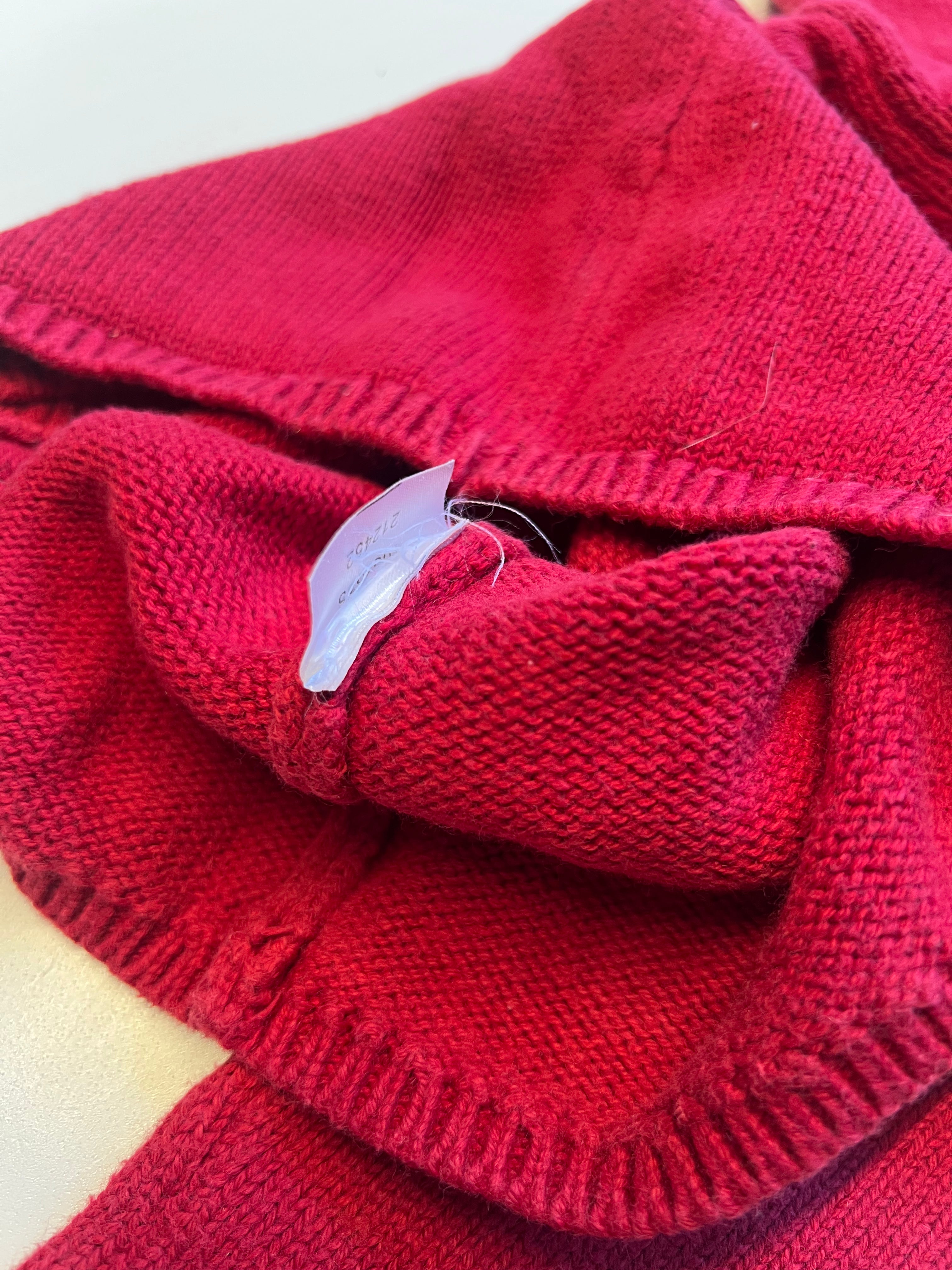 JACADI - SWEATER - RED - 3 MONTHS