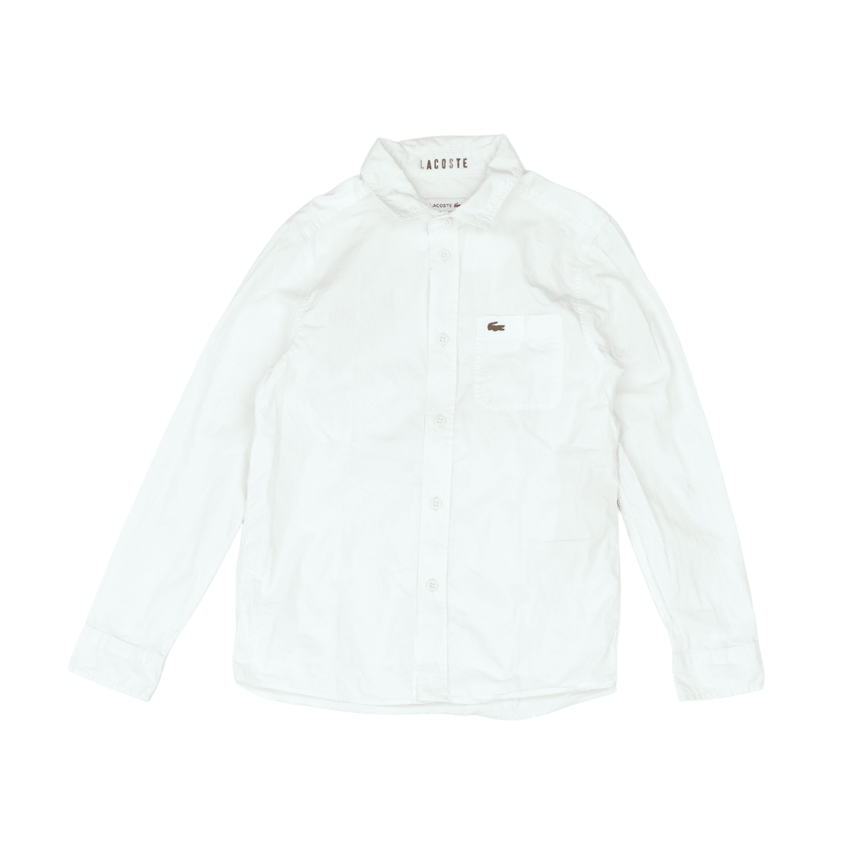 LACOSTE - CHEMISE - BLANC - 10 ANS