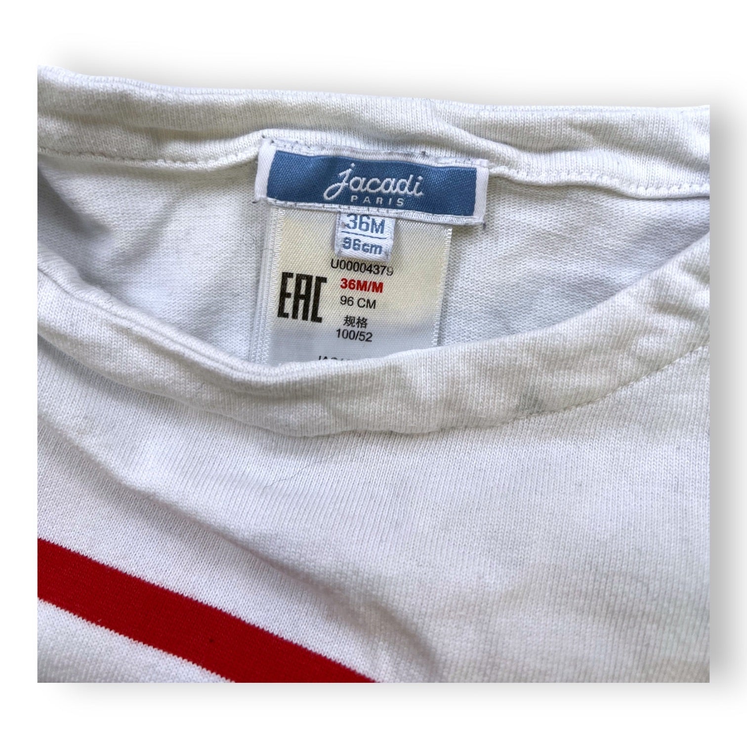 JACADI - T-SHIRT - WHITE, BLUE - 3 YEARS