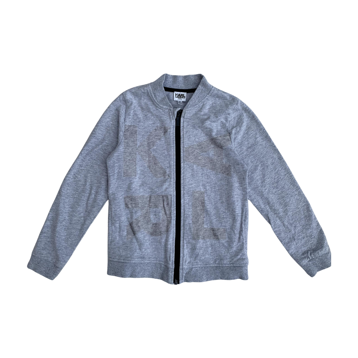 KARL LAGERFELD - CARDIGAN - GRIS - 8 ANS