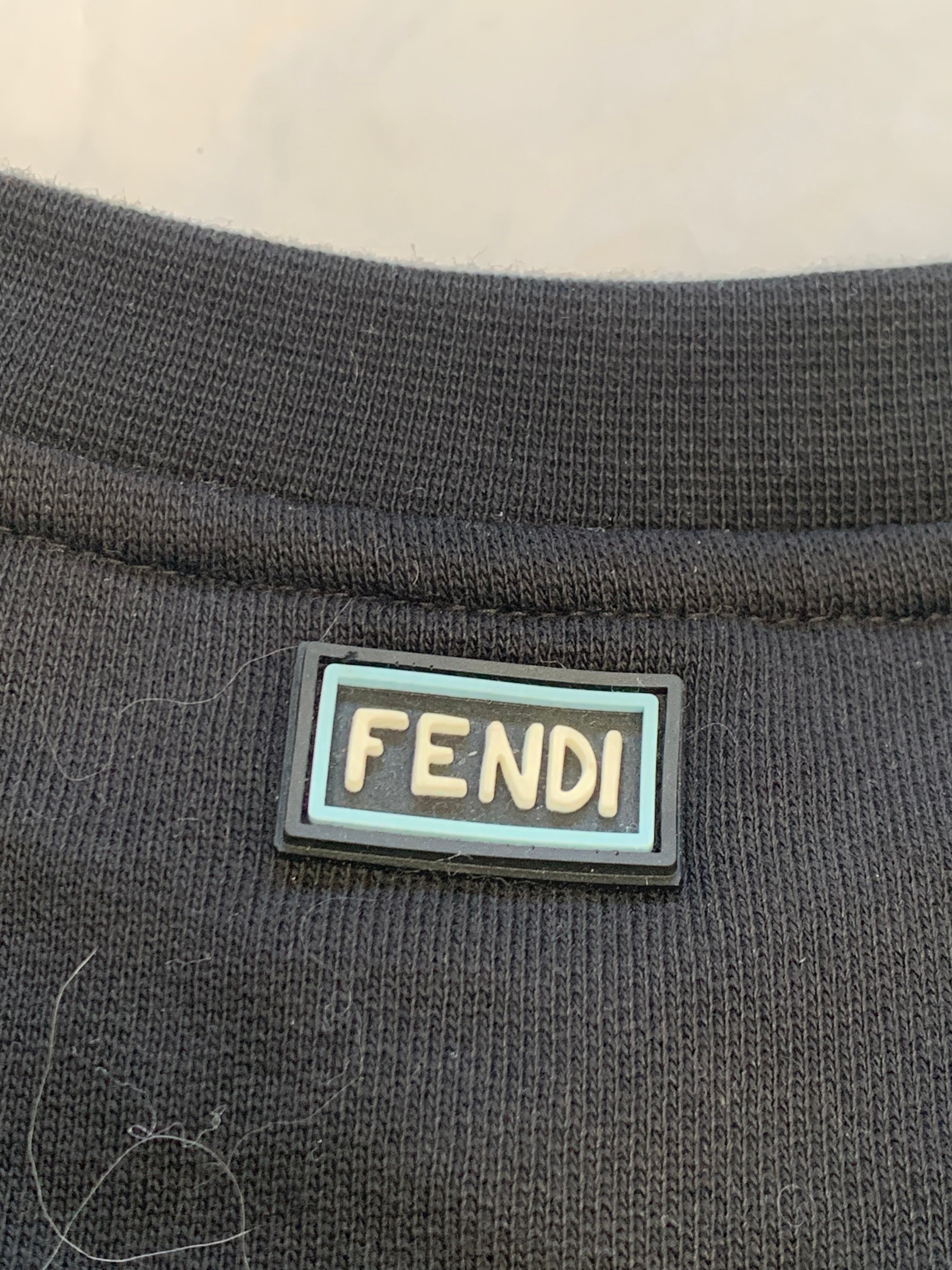 FENDI - SWEAT - NOIR, BLEU - 4 ANS