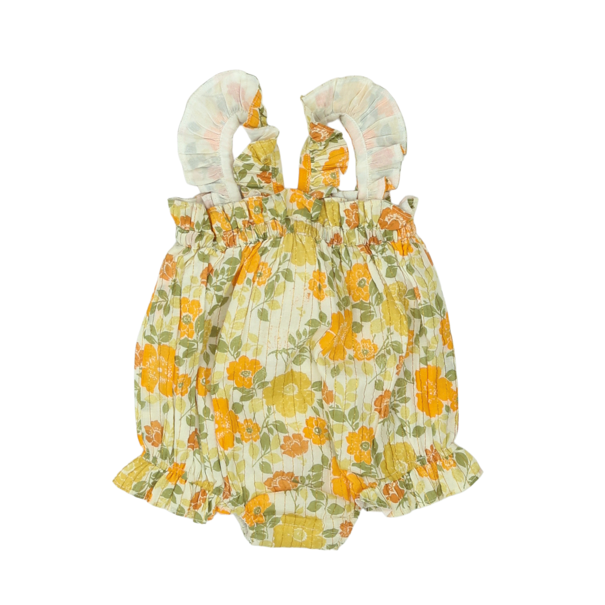 LOUIS LOUISE - BARBOTEUSE - ORANGE, VERT - 3 MOIS