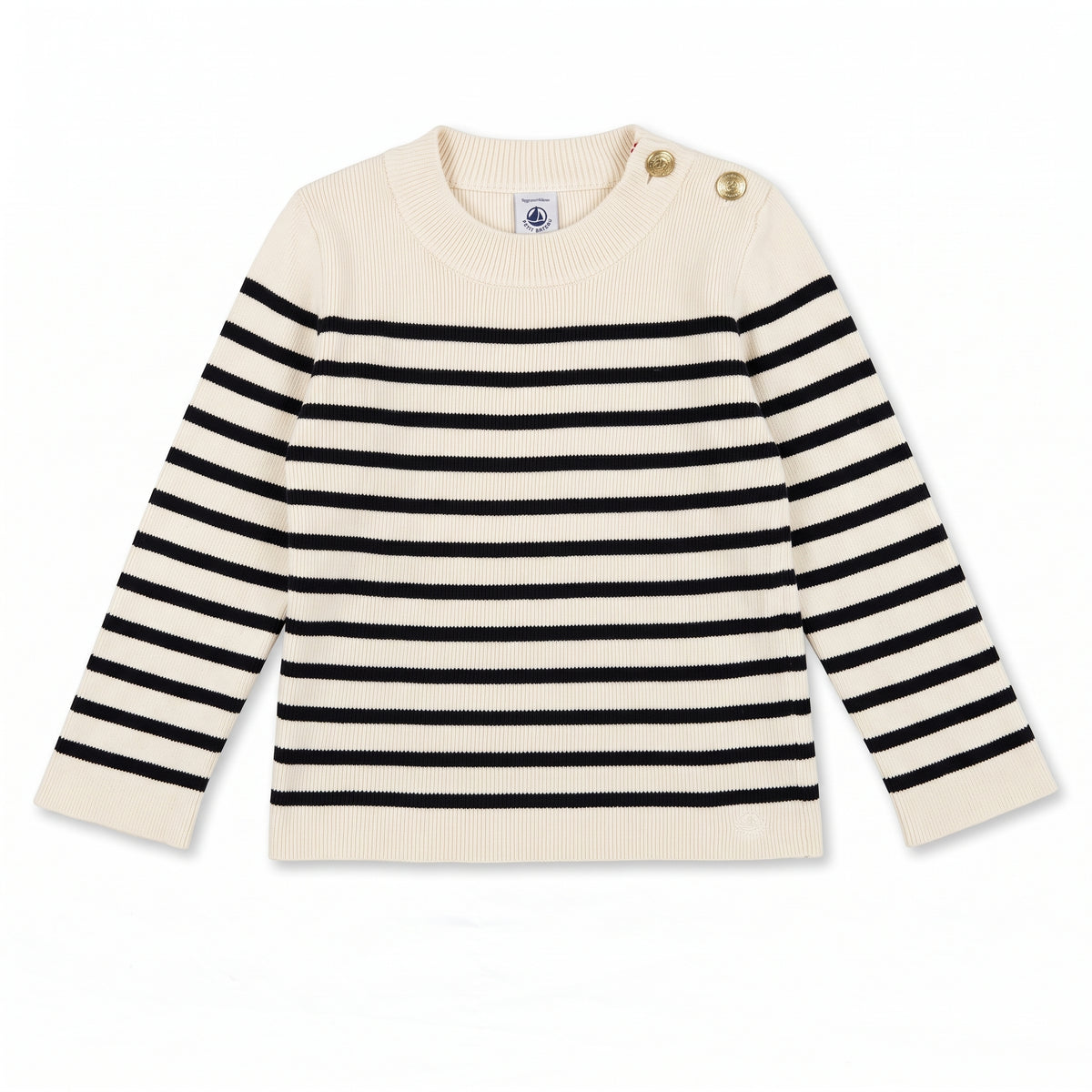 PETIT BATEAU - PULL - BLANC - 4 ANS