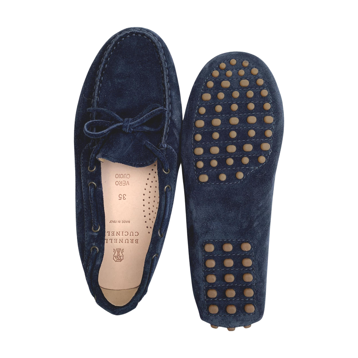 BRUNELLO CUCINELLI - MOCASSINS - BLEU - 35