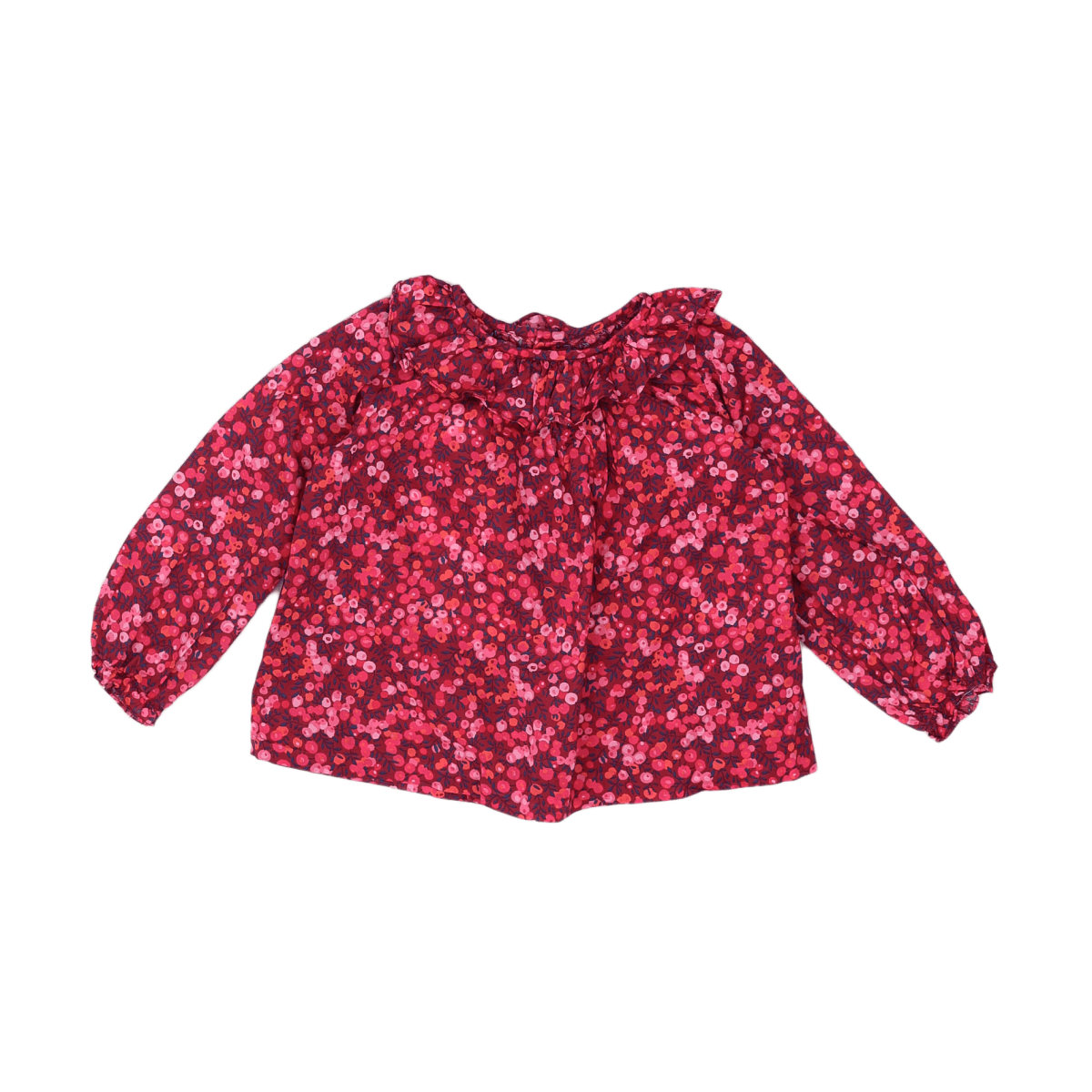 JACADI - BLOUSE - ROUGE, ROSE - 24 MOIS