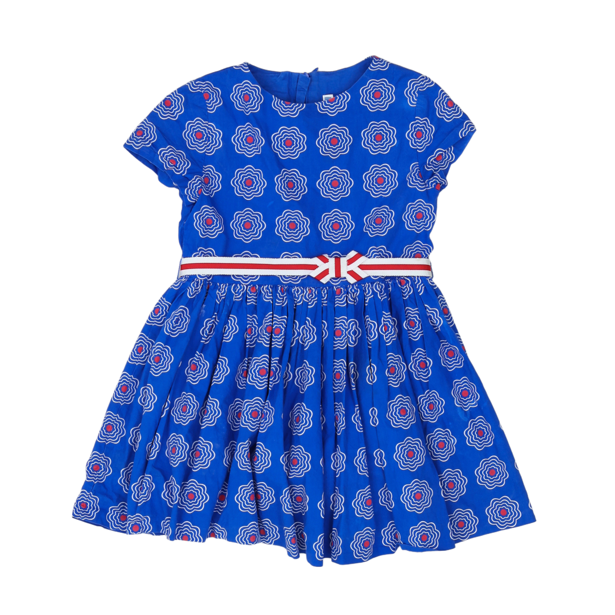 JACADI - ROBE - BLEU, BLANC - 6 ANS