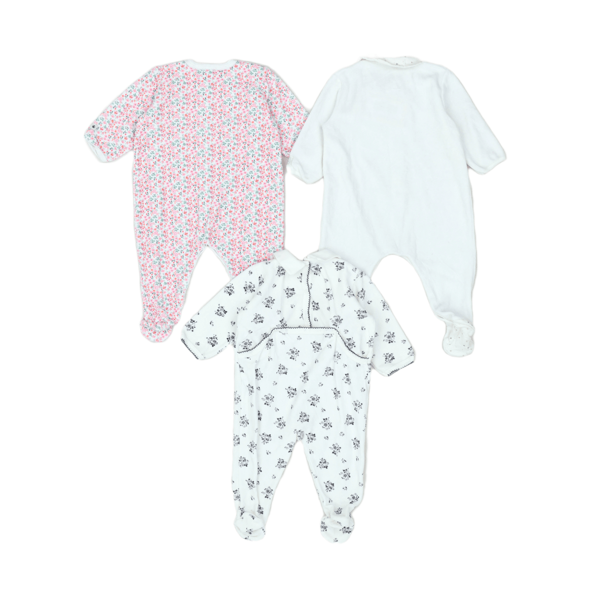 KLEINES BOOT - SET - WEISS, ROSA - 6 MONATE