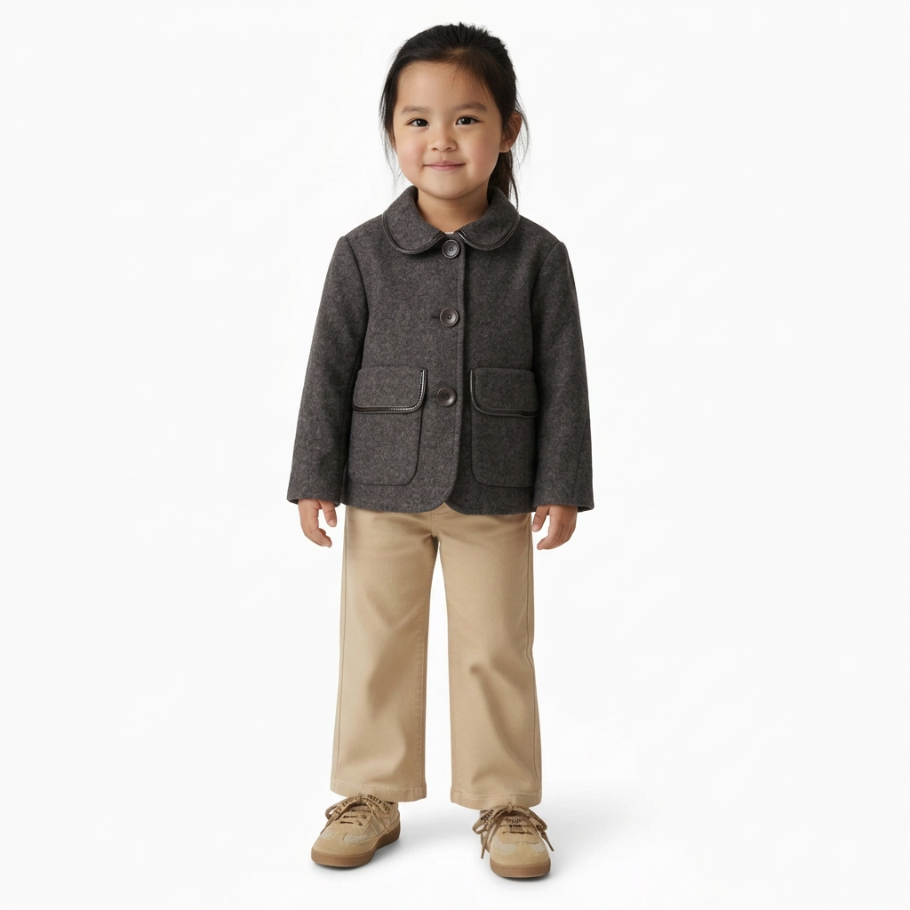 BONPOINT - VESTE - GRIS - 3 ANS