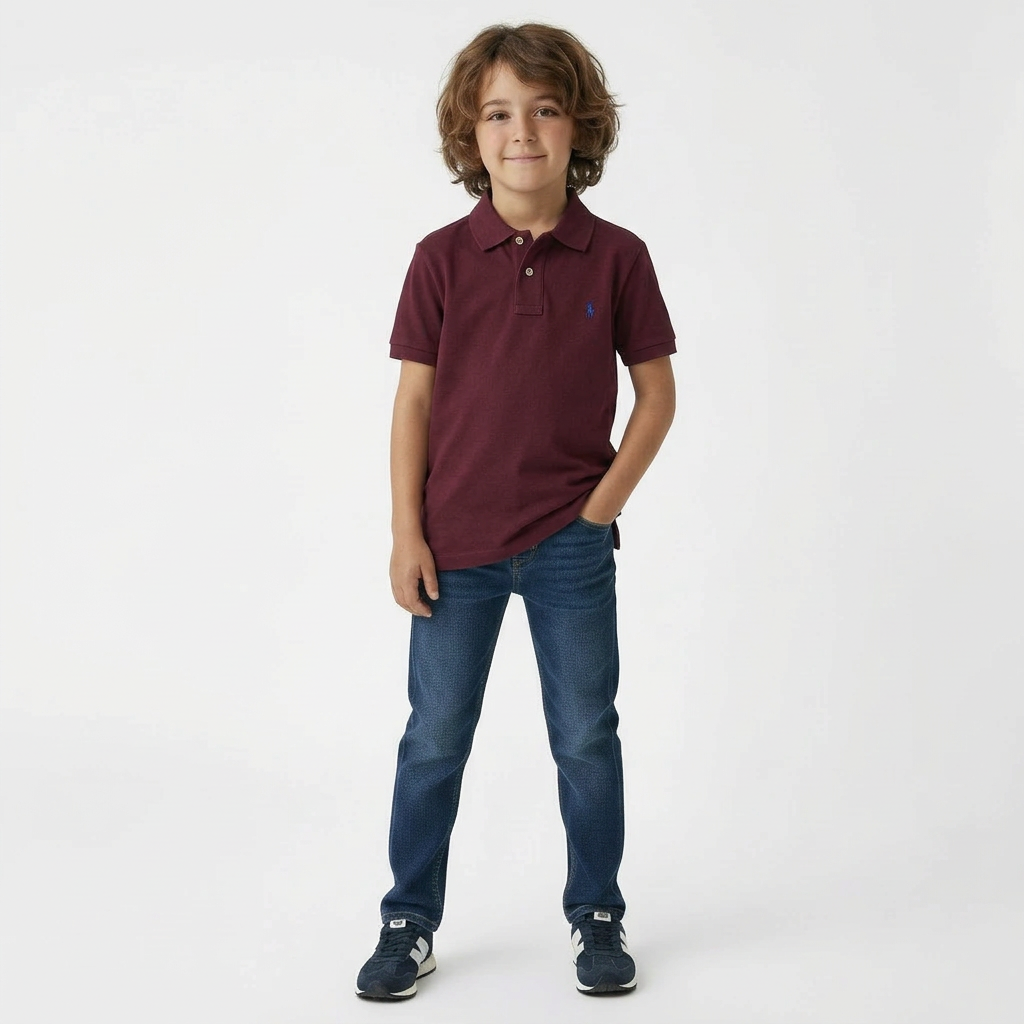 RALPH LAUREN - POLO - ROUGE - 8 ANS