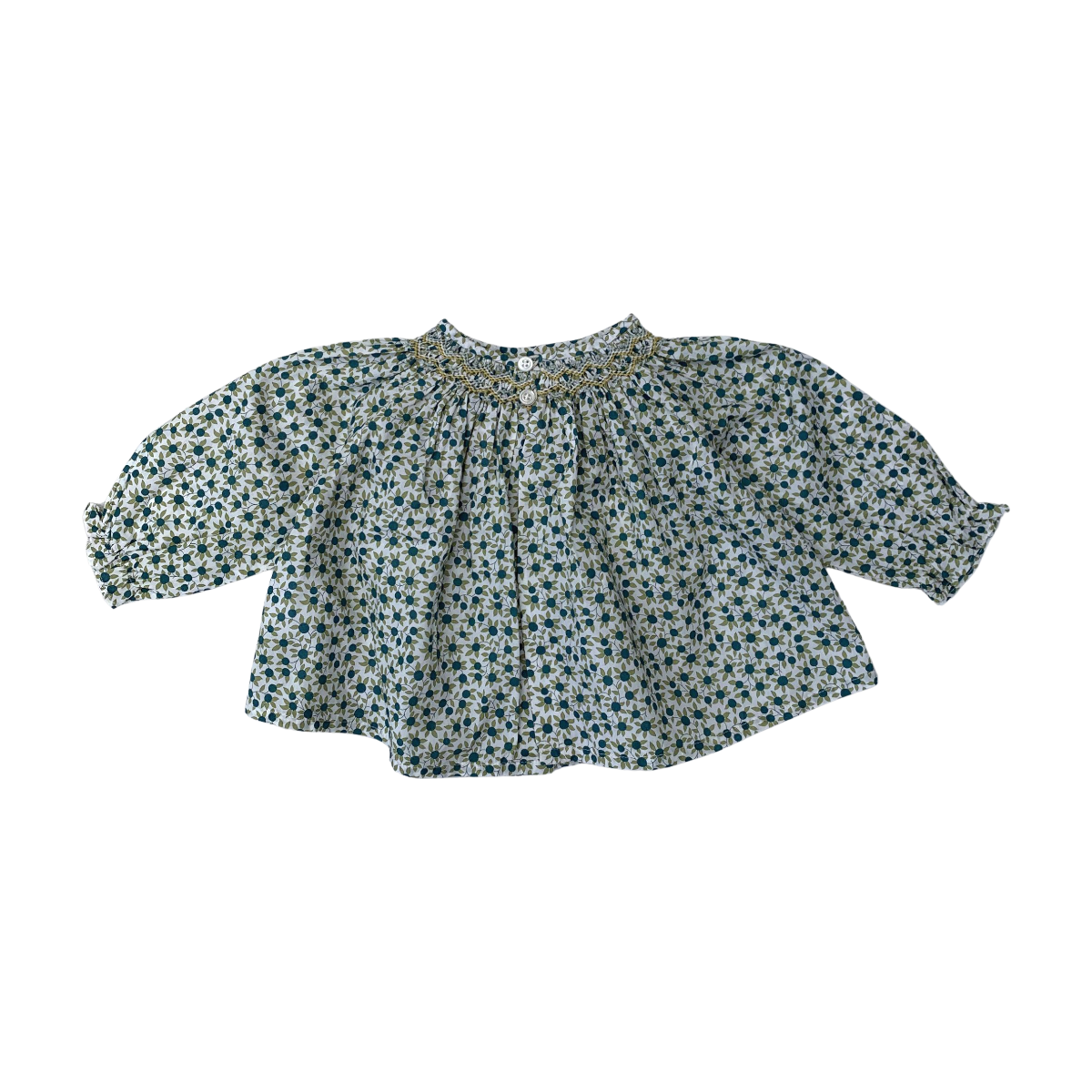 BONPOINT - BLOUSE - VERT - 3 MOIS