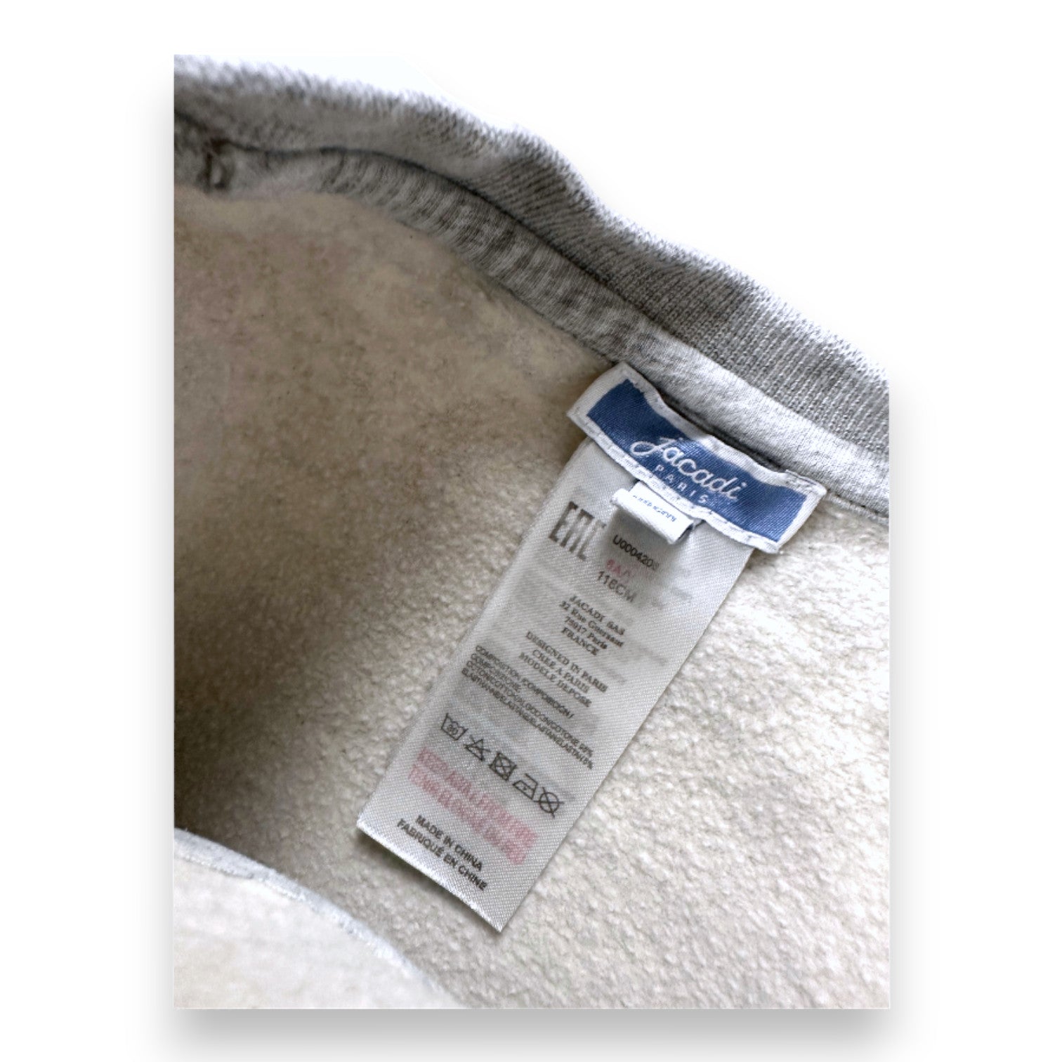 JACADI - SWEATSHIRT - GRAU - 6 JAHRE