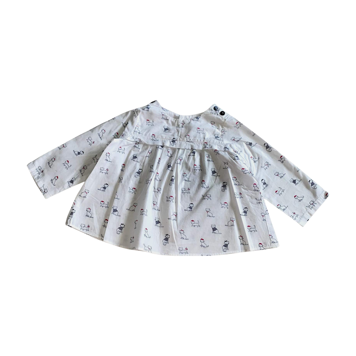 JACADI - BLOUSE - BLANC - 6 MOIS