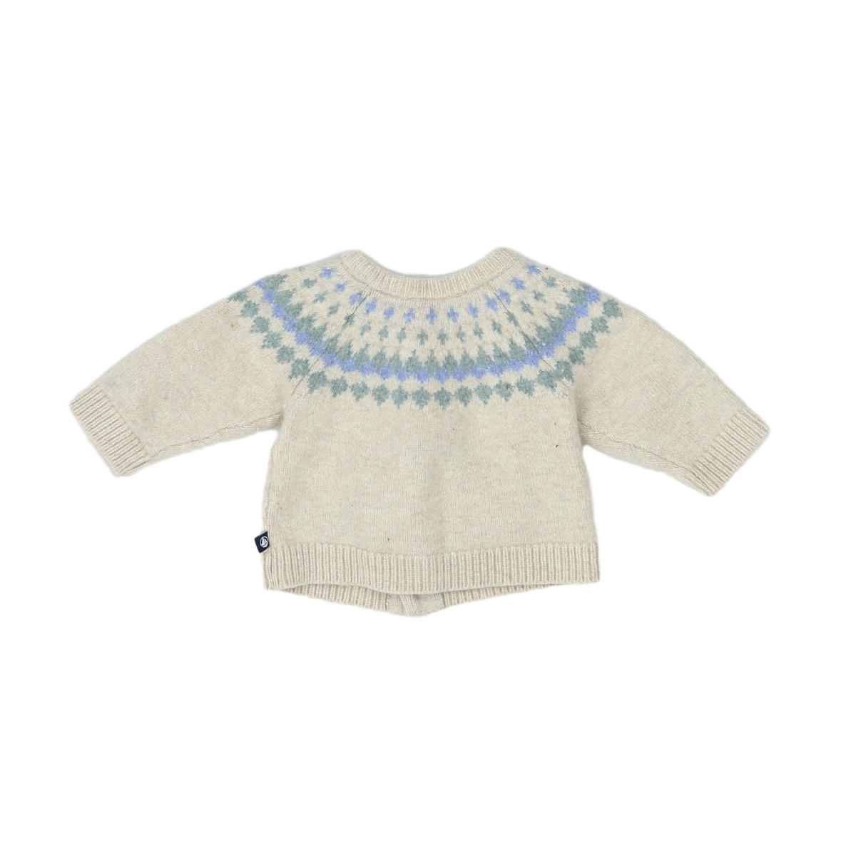 PETIT BATEAU - PULL - BLANC - 3 MOIS