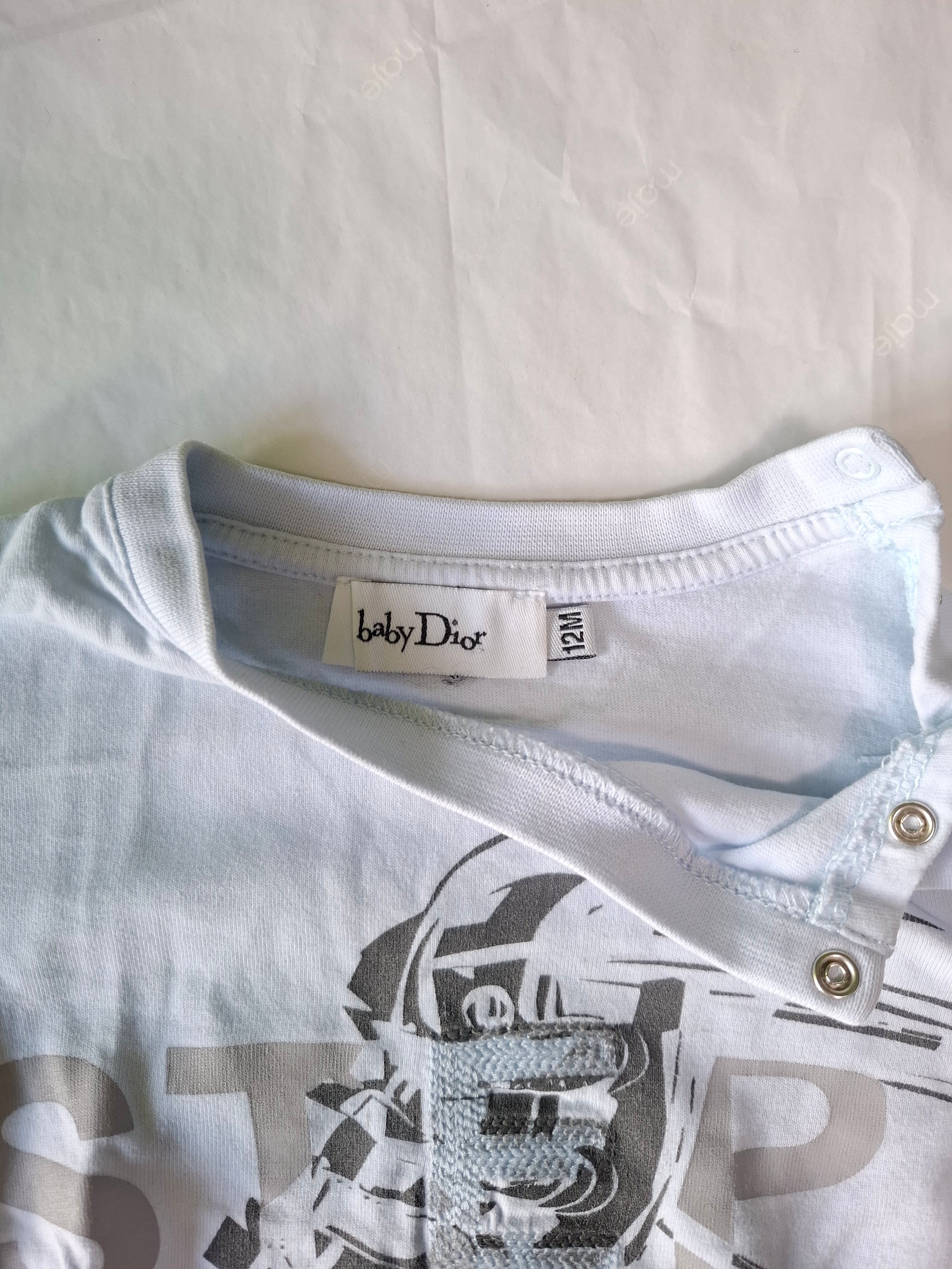 BABY DIOR - T-SHIRT - BLUE, GREY - 12 MONTHS