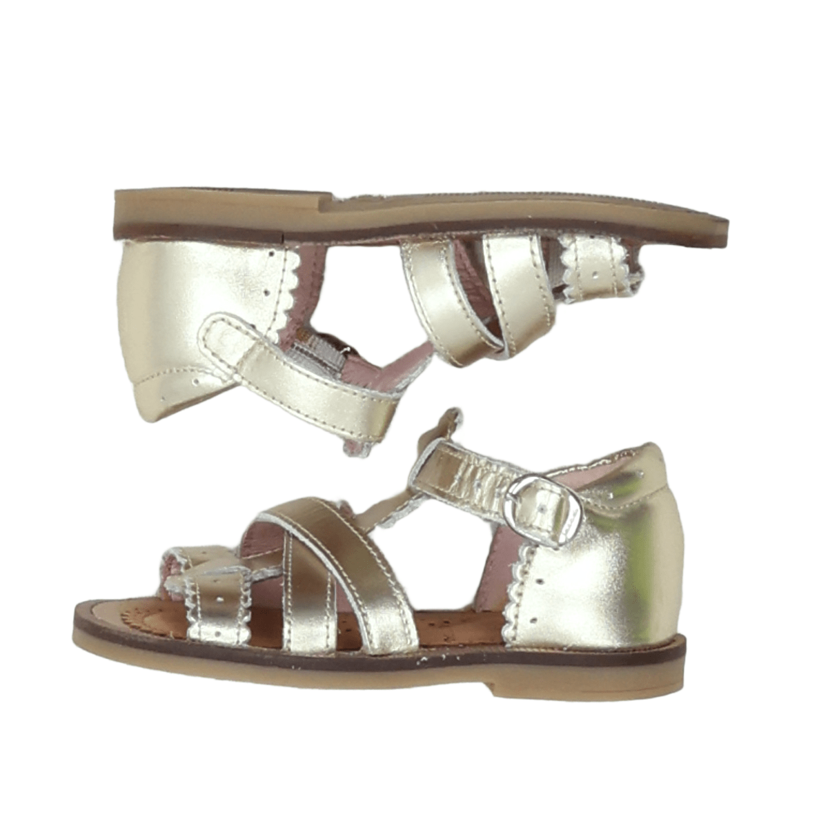 JACADI - SANDALES - ARGENTÉ, MARRON - 21