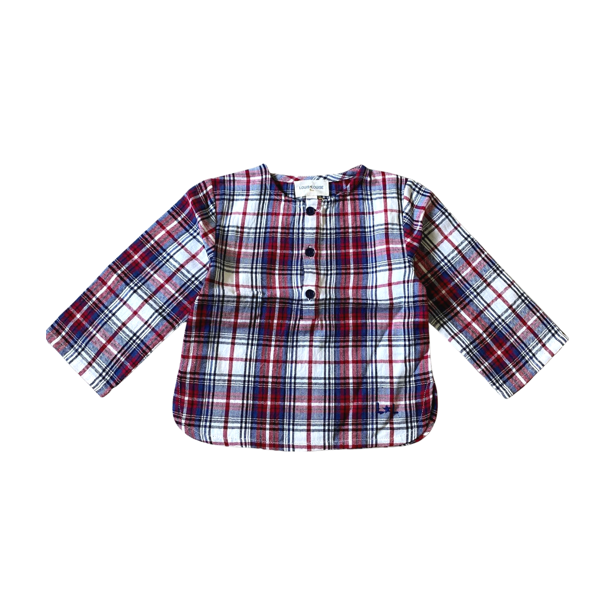 LOUIS LOUISE - CHEMISE - BLEU, ROUGE - 6 MOIS