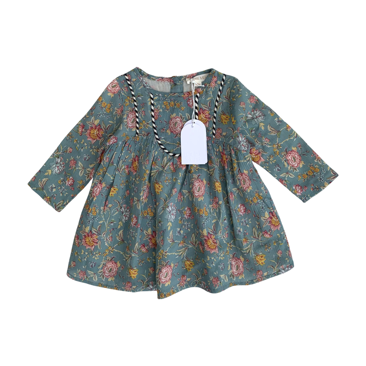 LOUISE MISHA - ROBE - VERT - 12 MOIS