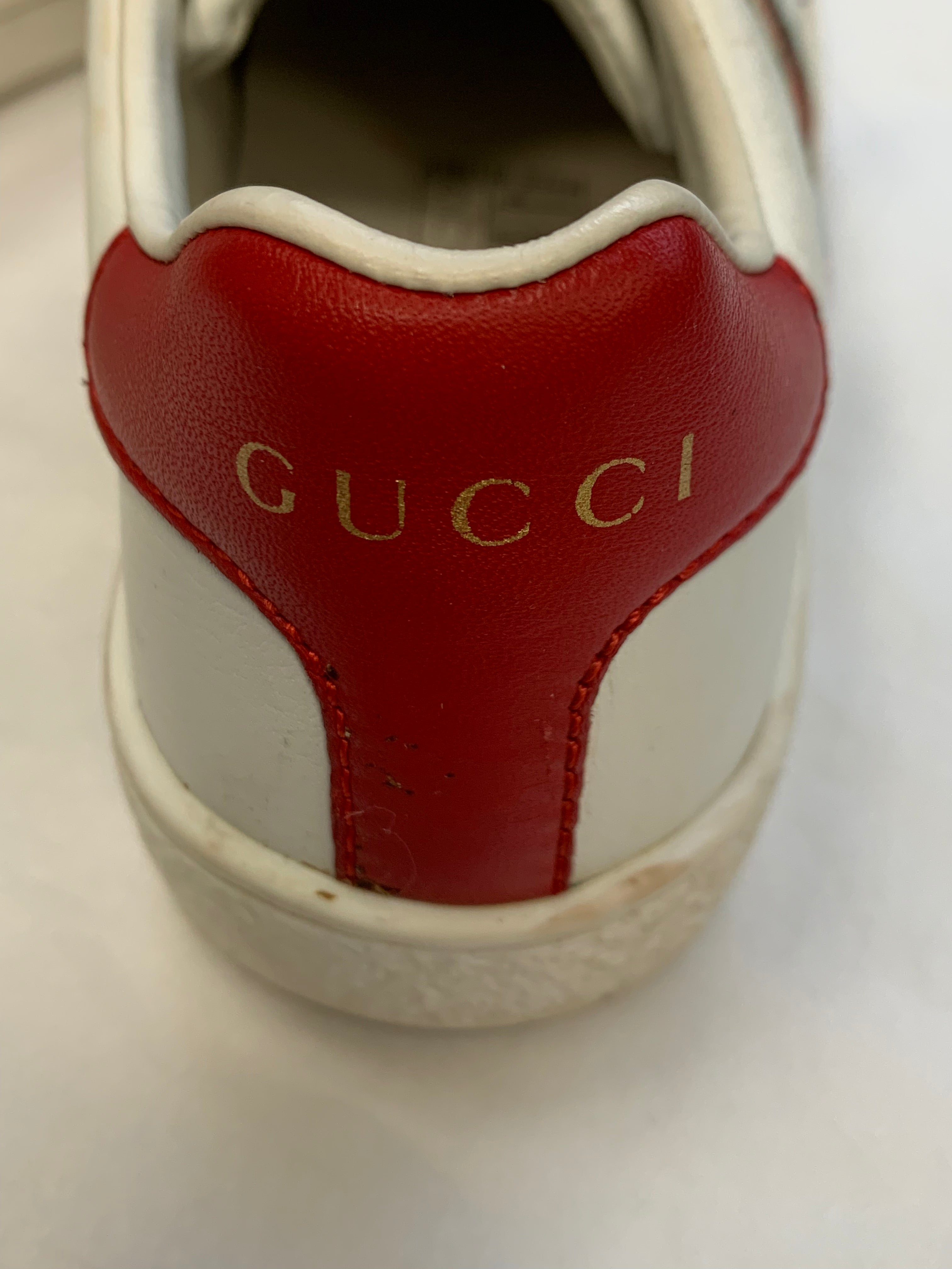 GUCCI - SNEAKERS - WEISS, ROT - 25
