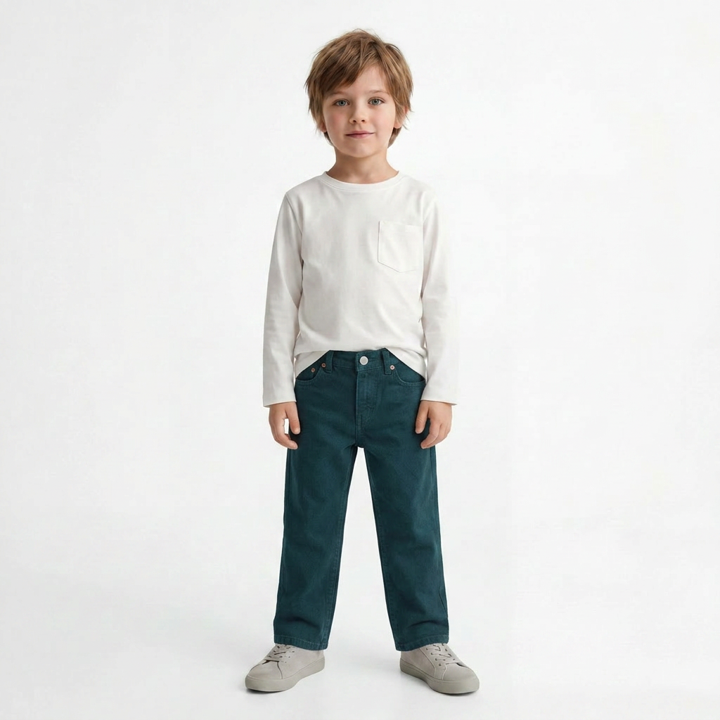 BELLEROSE - PANTALON - VERT - 6 ANS