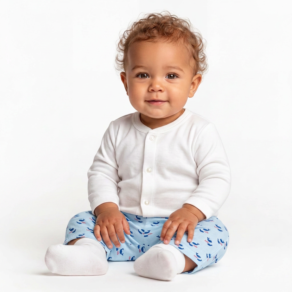 OEUF NYC - Pantalon en lin baleine - 6 mois