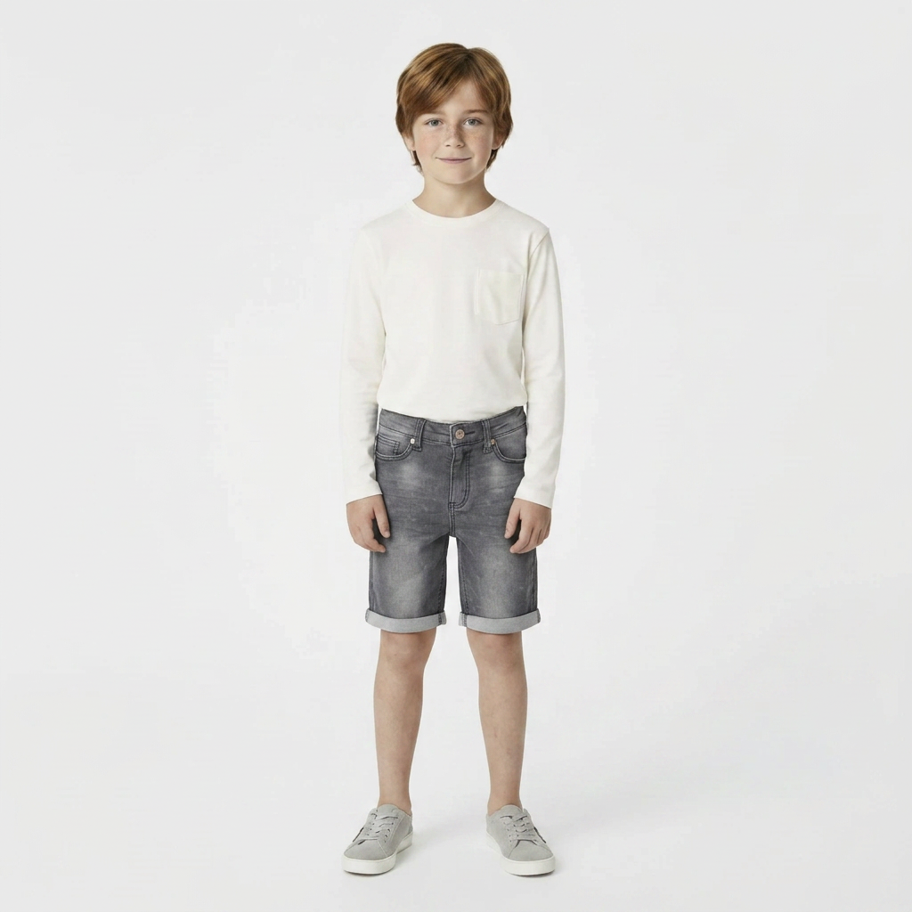 I DIG DENIM - Bermudas en jean gris foncé - 11/12 ans