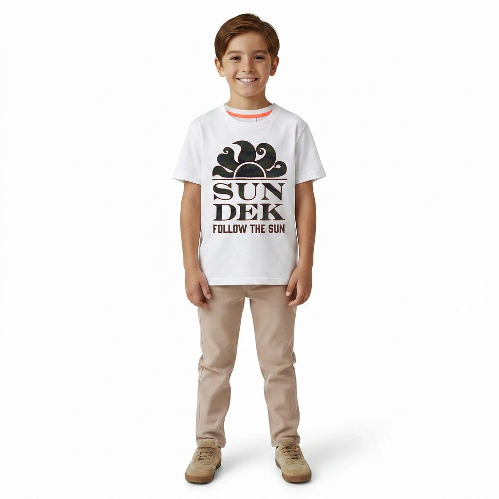 SUNDEK - T-SHIRT - BLANC - 8 ANS