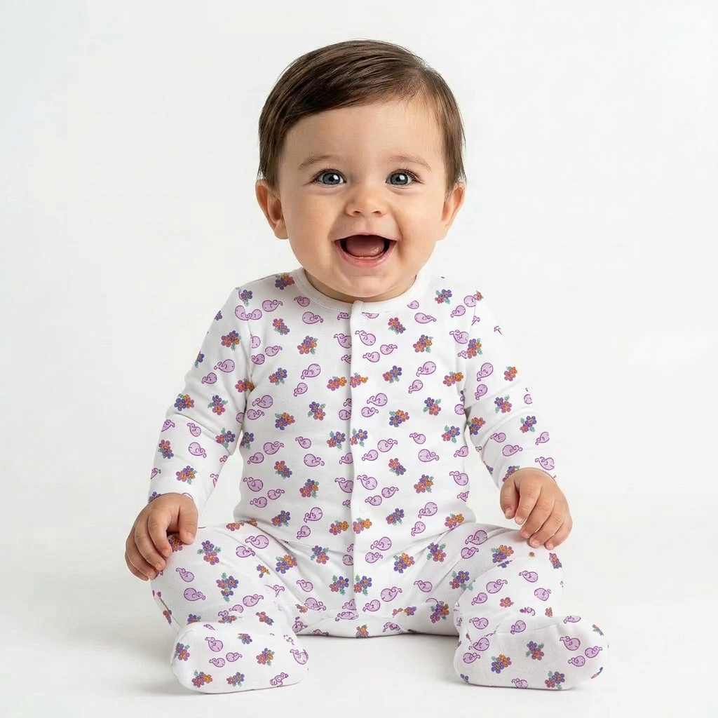 KISSY KISSY - PYJAMA - BLANC, ROSE - 6 MOIS