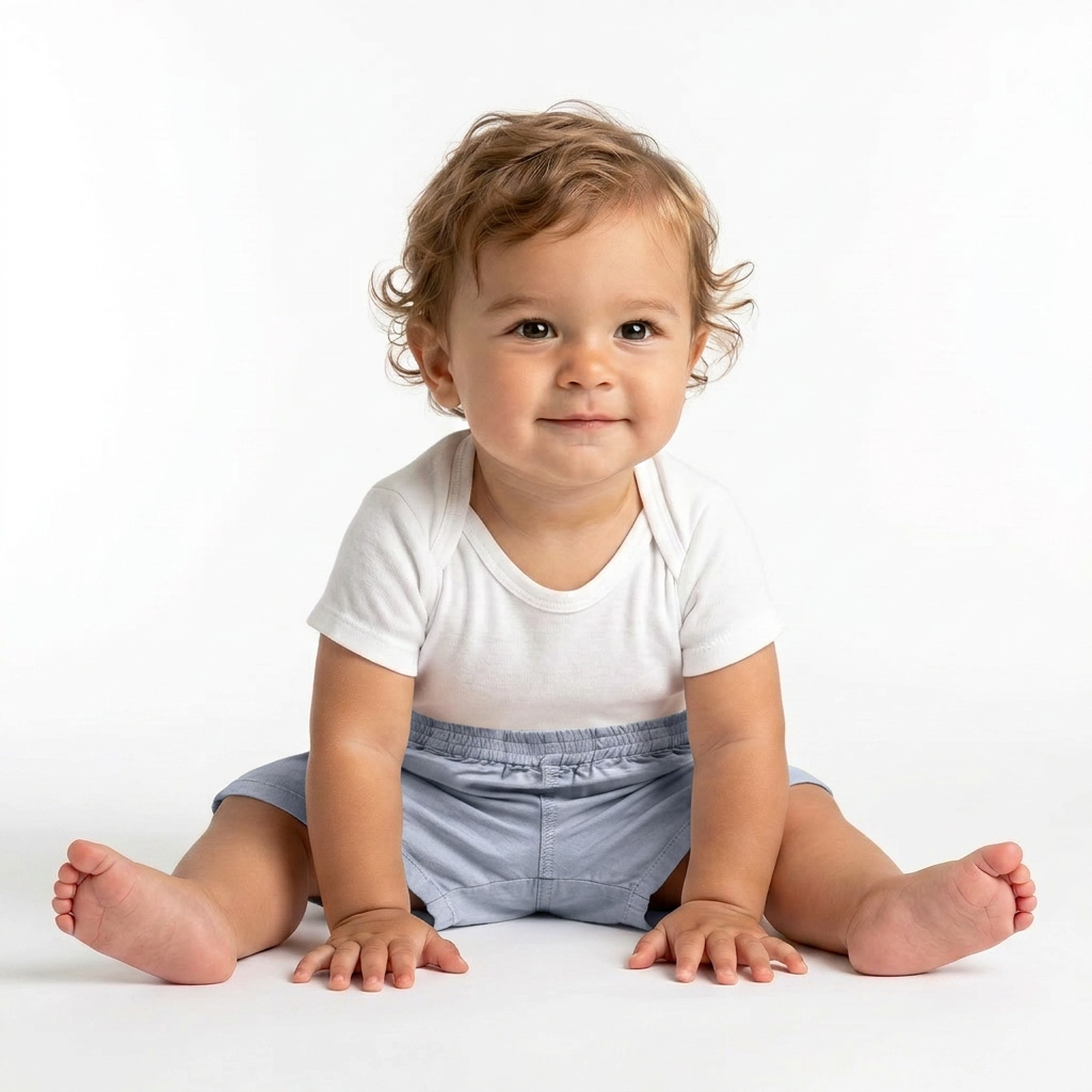 BONTON - Short bleu clair - 18 mois