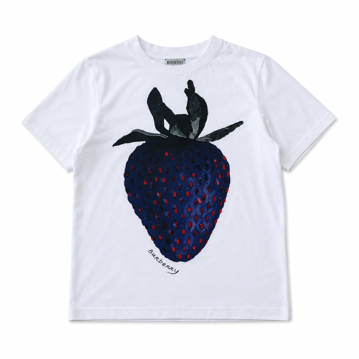 BURBERRY - T-SHIRT - BLANC - 10 ANS