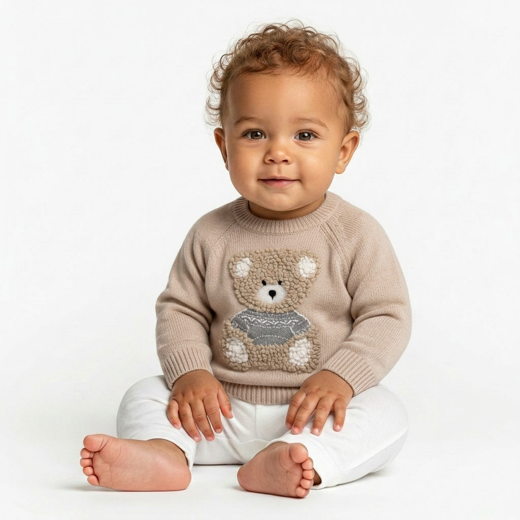 IL GUFO - PULL - ROSE - 6 MOIS