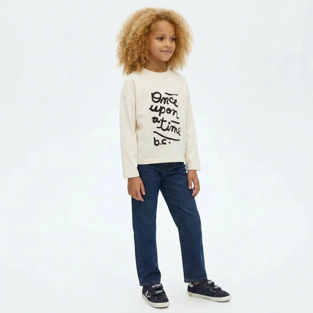 BOBO CHOSES - PULL - BEIGE - 10 ANS