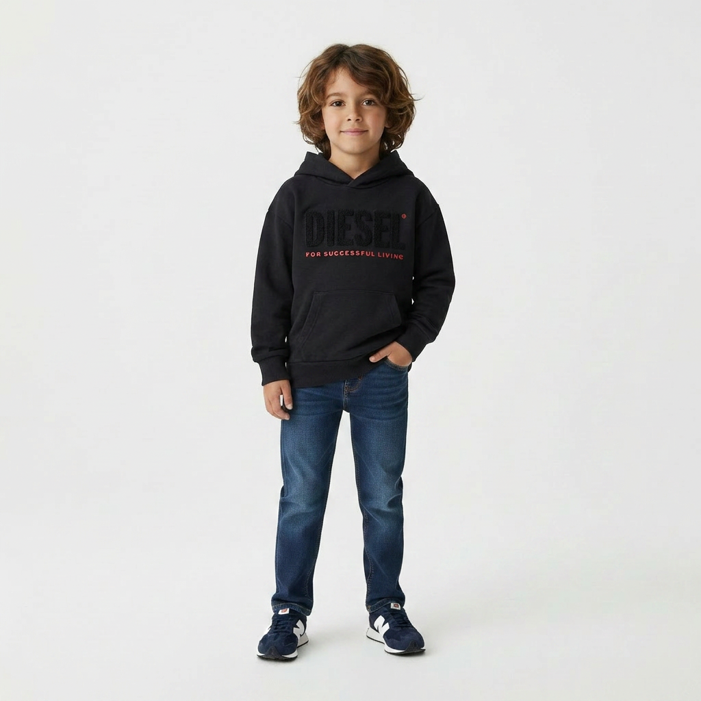 DIESEL - SWEATSHIRT - SCHWARZ - 6 JAHRE