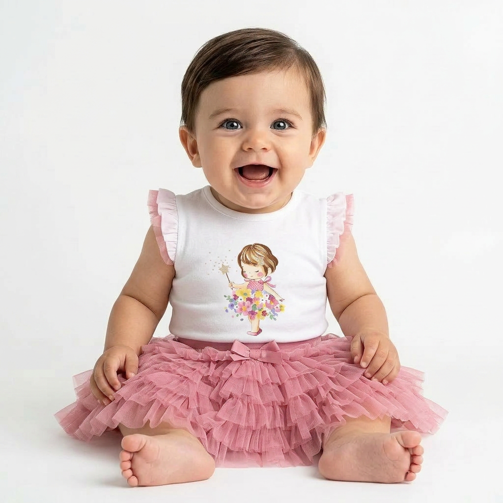 MAYORAL - ENSEMBLE - ROSE, BLANC - 12 MOIS