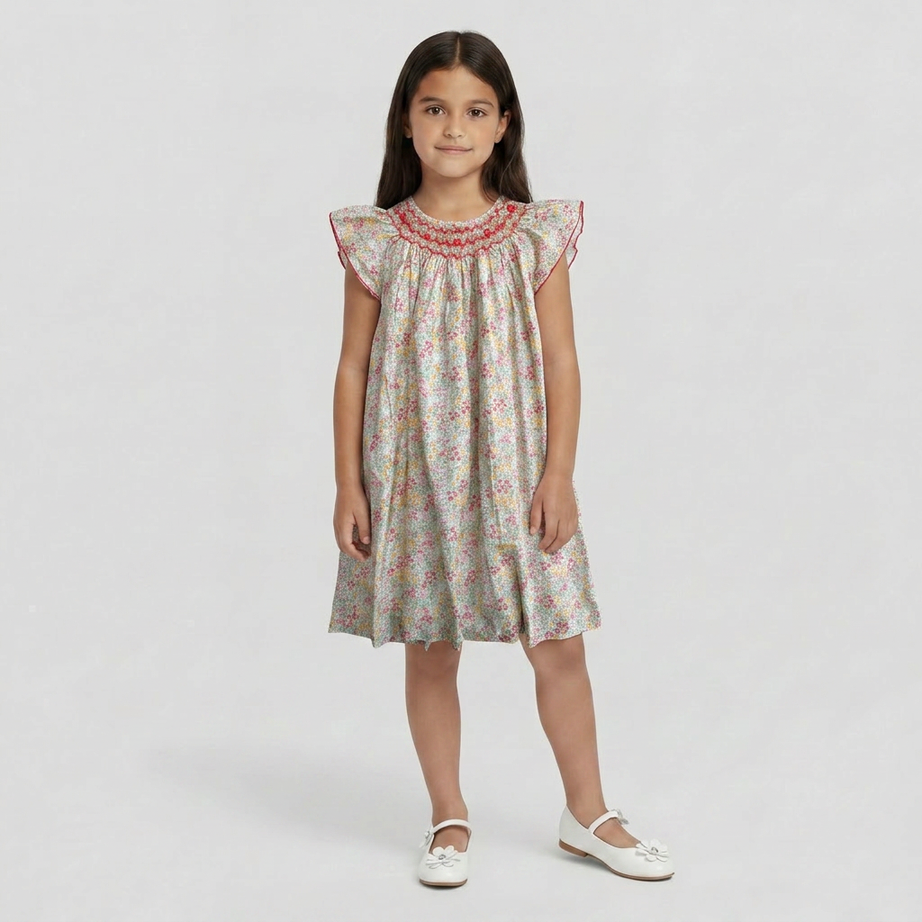 ANTOINETTE PARIS - ROBE - BEIGE, MULTICOLORE - 10 ANS