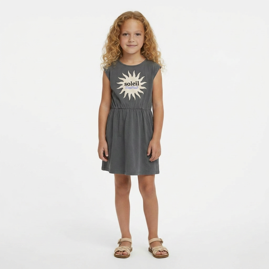 WE ARE KIDS - ROBE - GRIS - 6 ANS