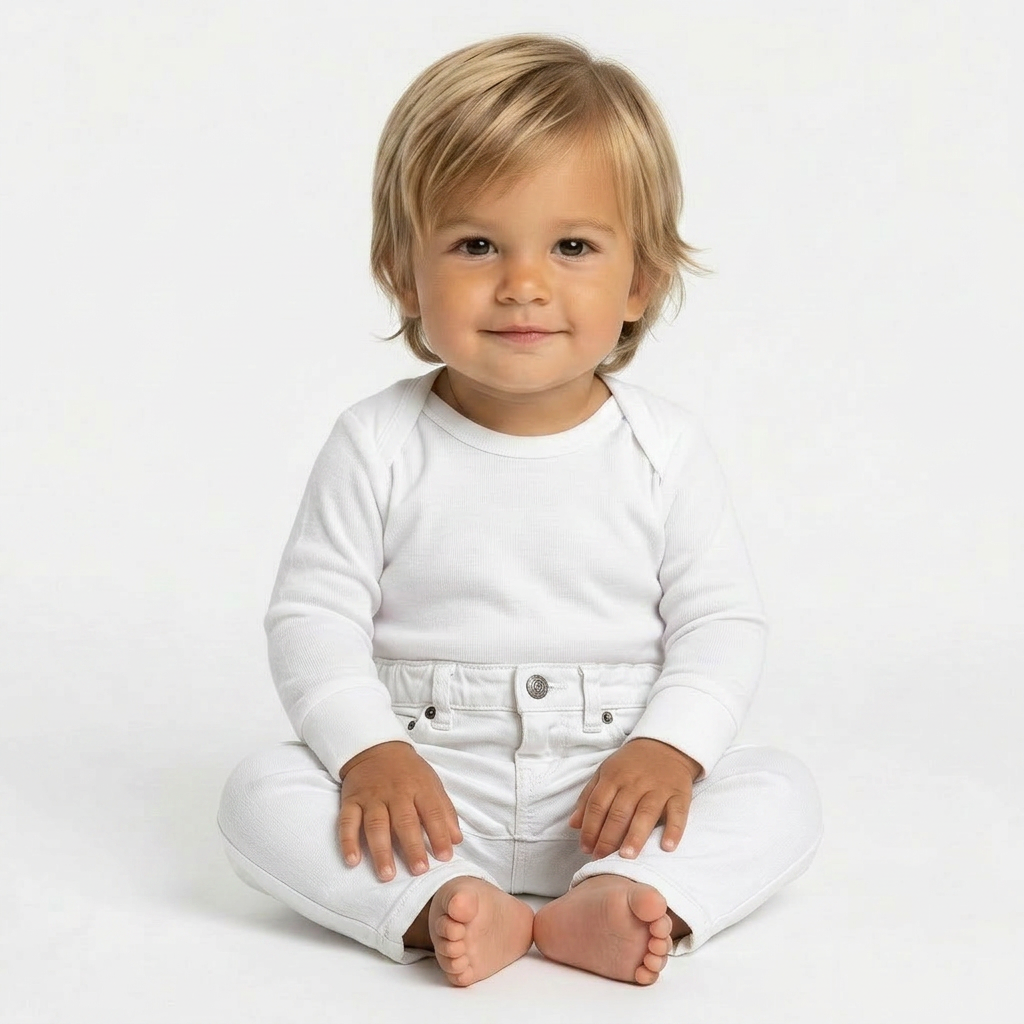 BONPOINT - PANTALON - BLANC - 6 MOIS