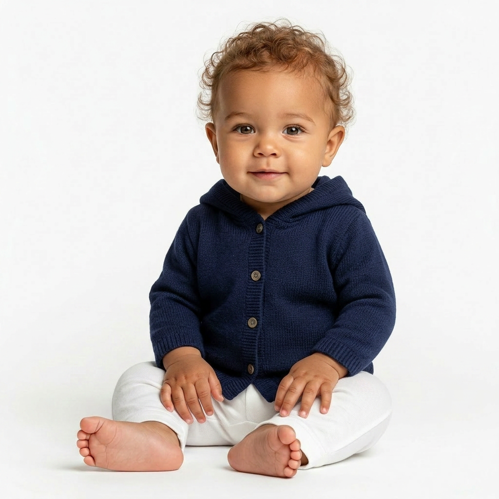 ERIC BOMPARD - CARDIGAN - BLEU - 12 MOIS