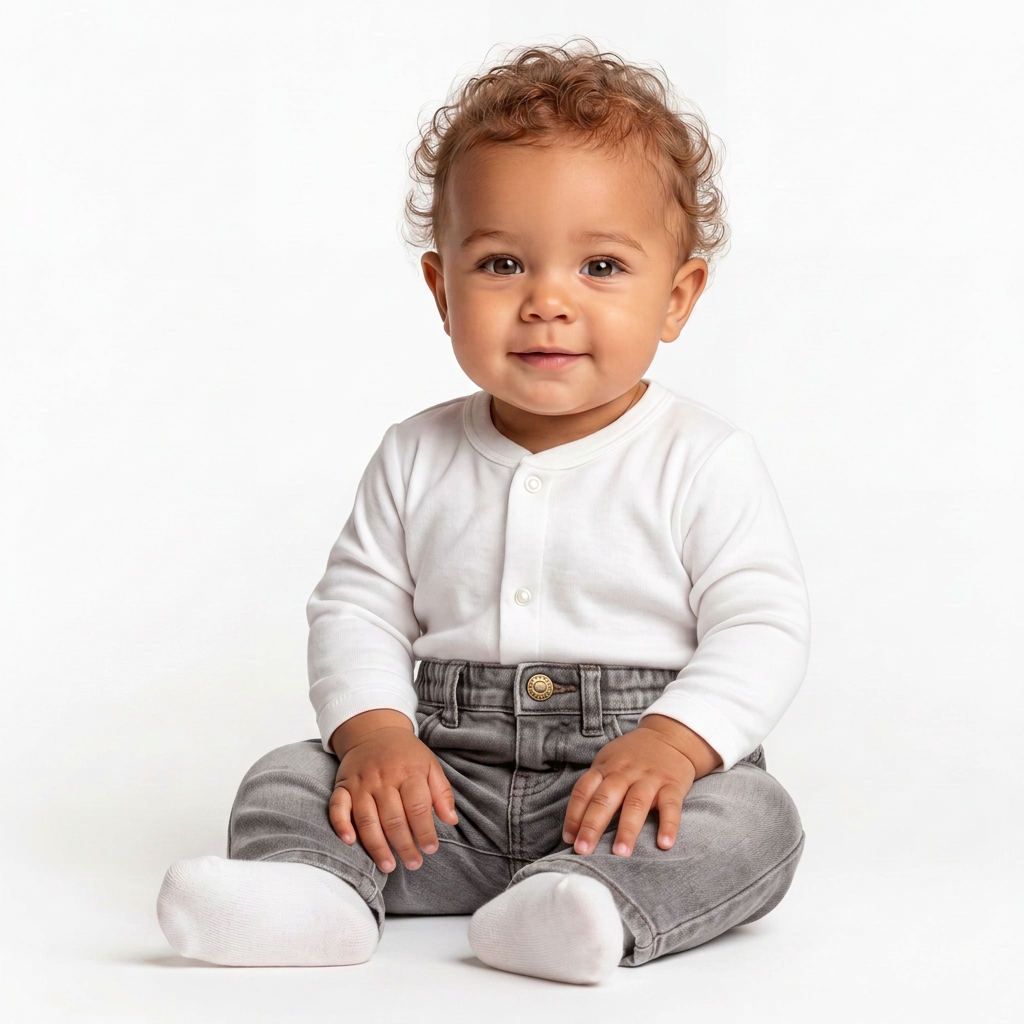 IKKS - gray jeans - 6 months