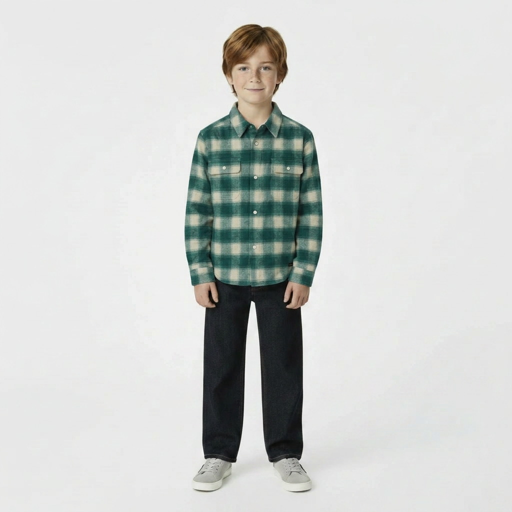 FINGER IN THE NOSE - CHEMISE - VERT - 8 ANS