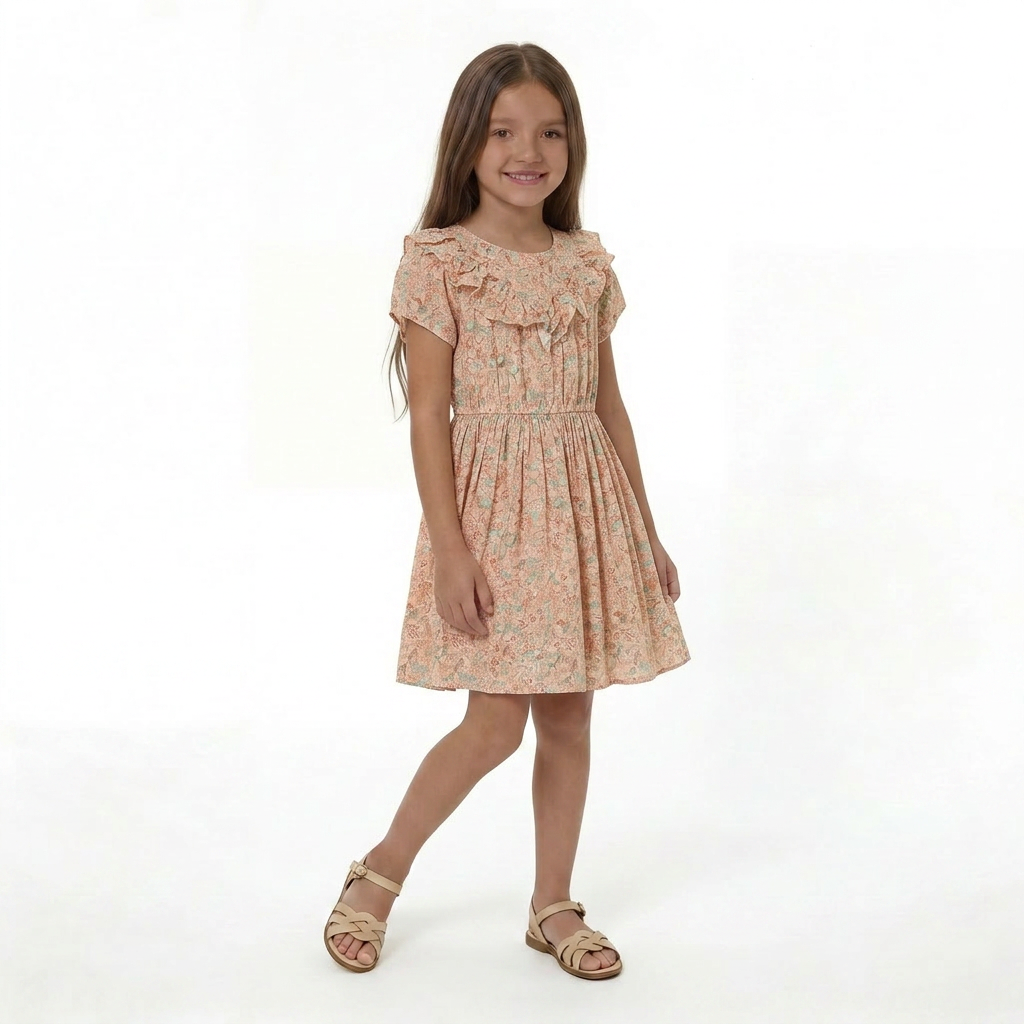 IKKS - ROBE - ROSE - 8 ANS
