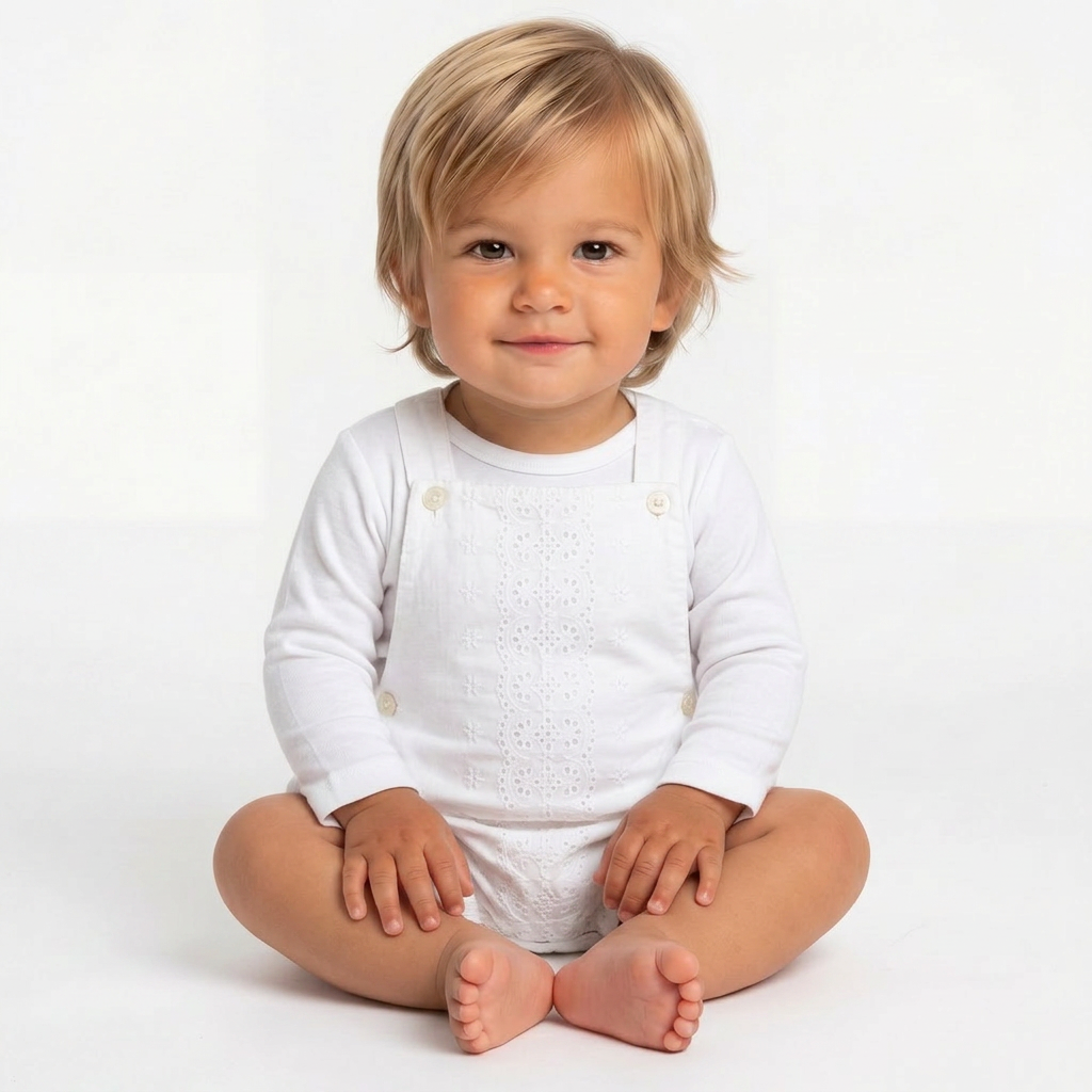 JACADI - COMBISHORT - BLANC - 3 MOIS