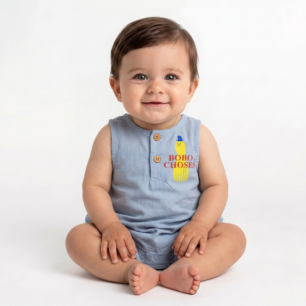 BOBO CHOSES - Combinaison bleue - 6 mois
