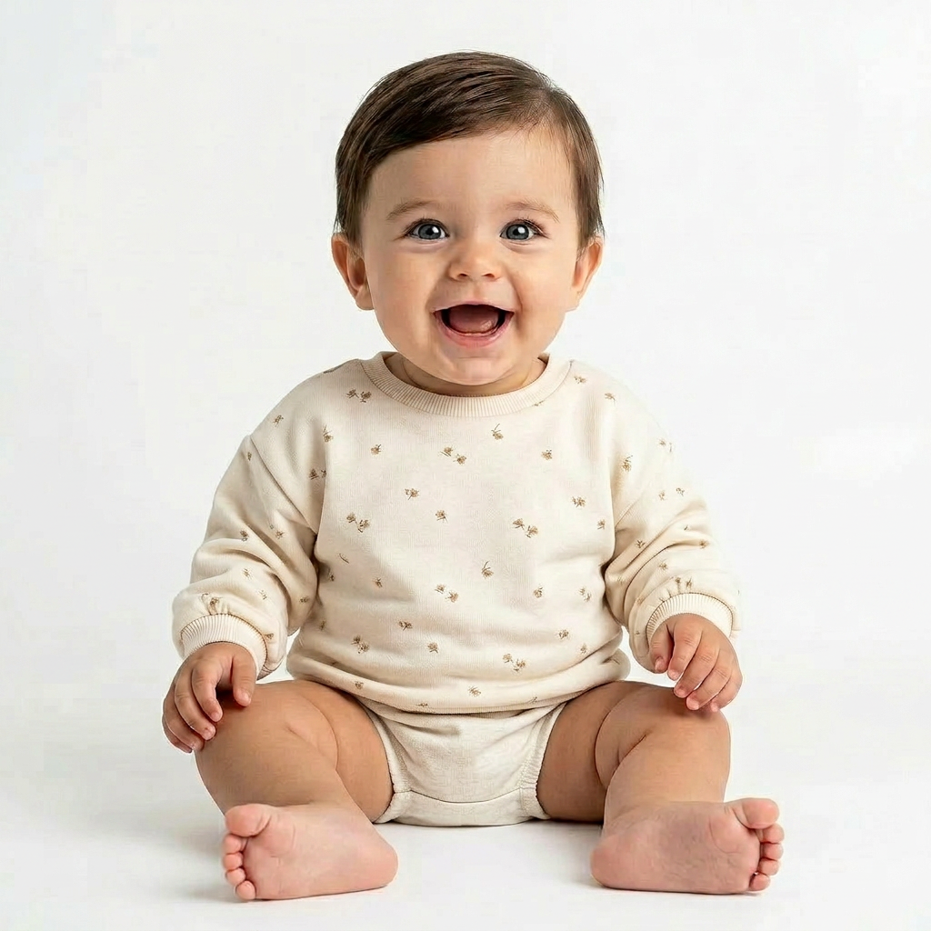 NATALYS - PULL - BEIGE - 6 MOIS