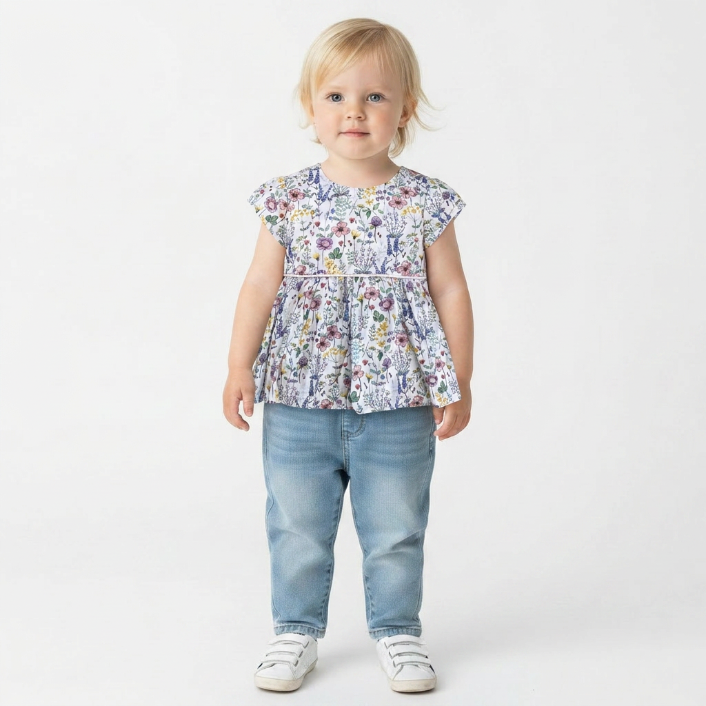 IL GUFO - BLOUSE - BLANC, MULTICOLORE - 24 MOIS