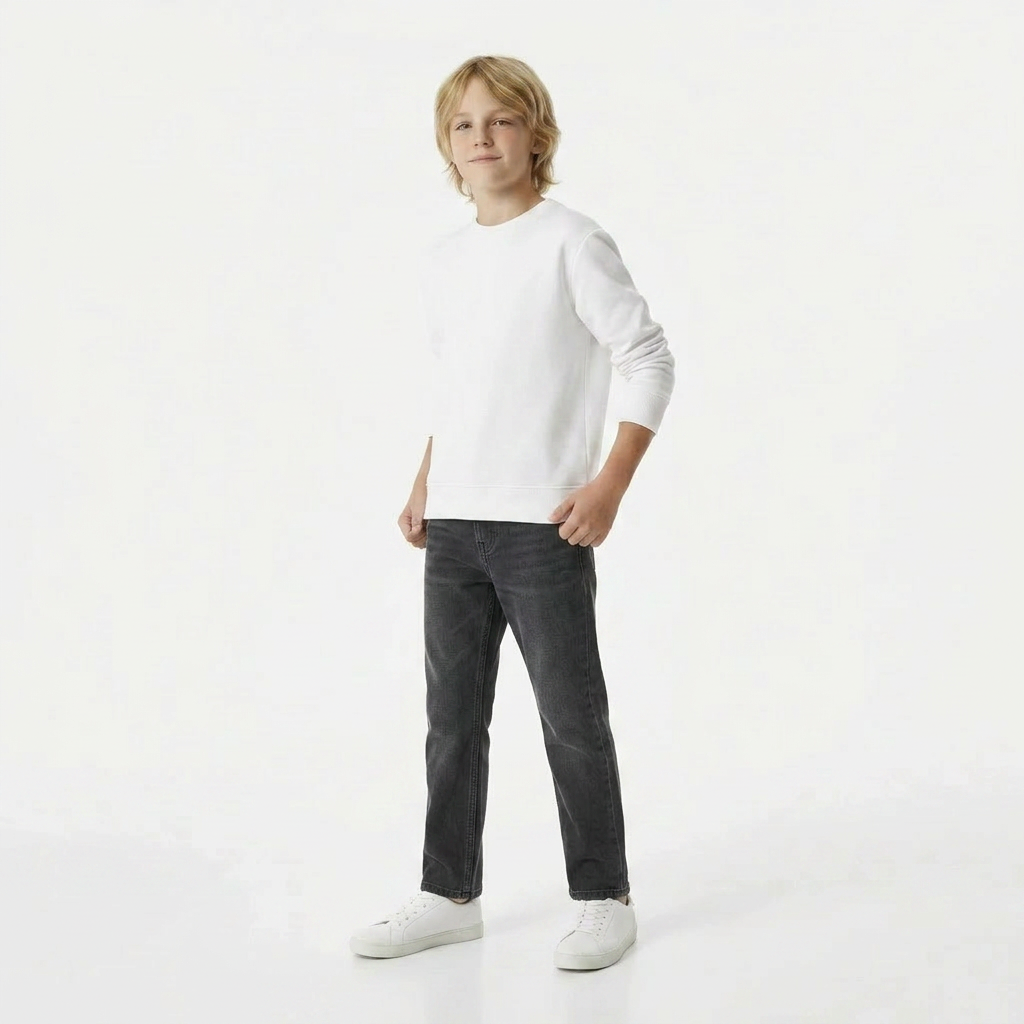 BELLEROSE - PANTALON - GRIS - 8 ANS