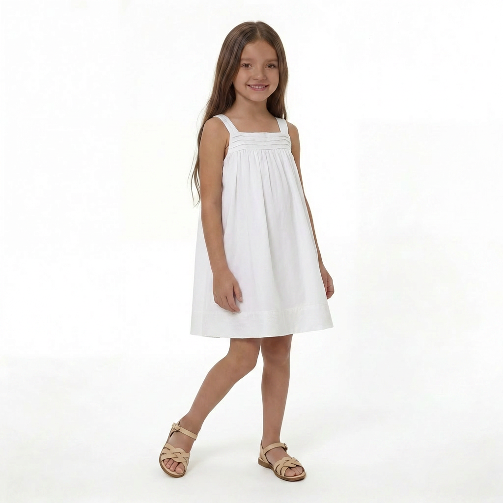 JACADI - ROBE - BLANC - 8 ANS