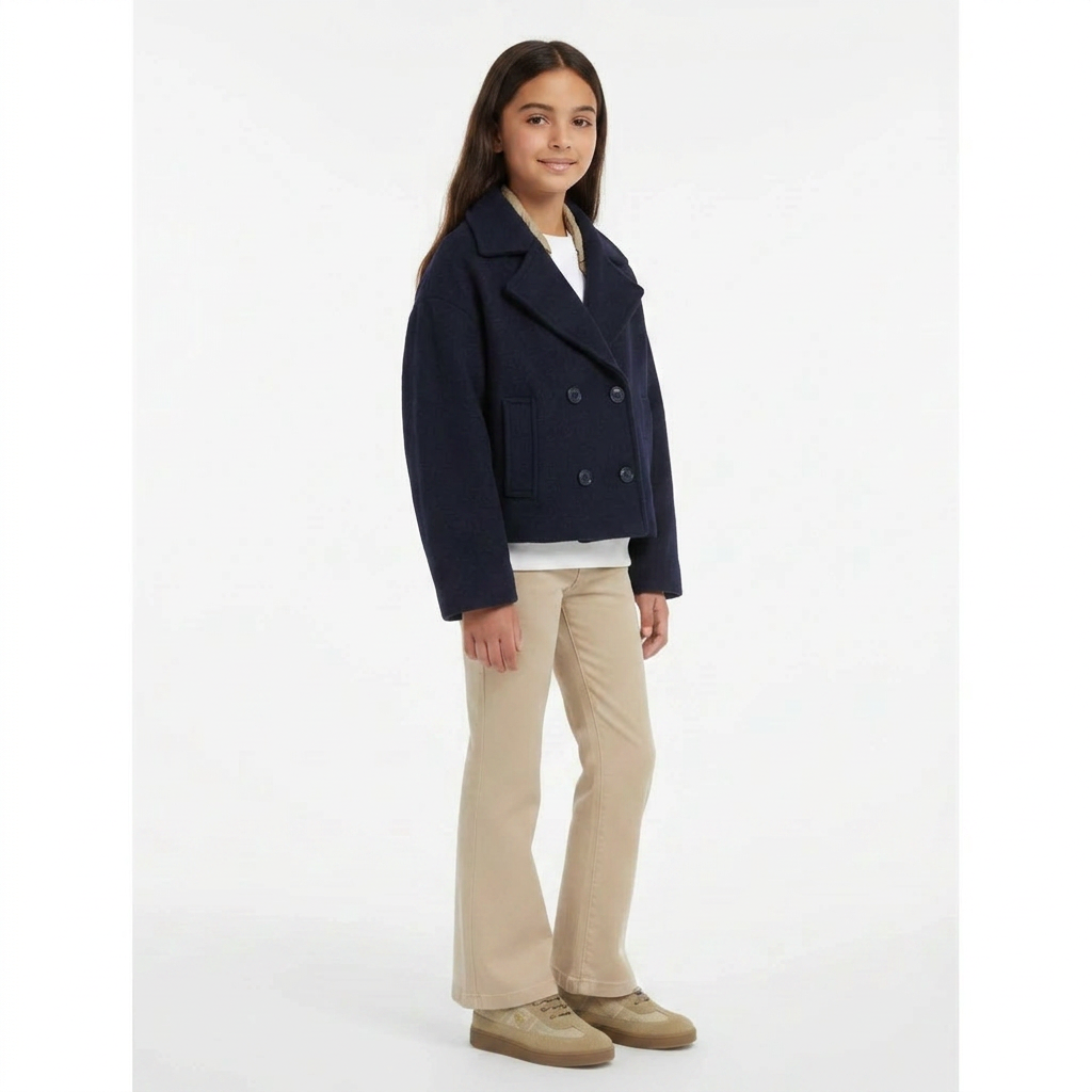 BELLEROSE - TRENCH - BLEU, NOIR - 12 ANS